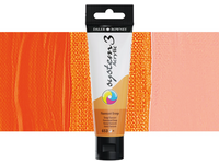 DALER ROWNEY SYSTEM 3 ACRYL 150ML 653 FLUORESCENT ORANGE