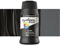 DALER ROWNEY SYSTEM 3 ACRYL 500ML 036 MARS BLACK