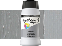 ROWNEY SYSTEM 3 ACRYL 500ML 078 S1 WARM GREY