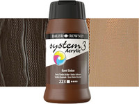 DALER ROWNEY SYSTEM 3 ACRYL 500ML 223 BURNT UMBER