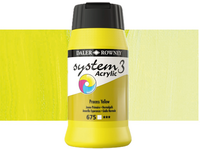 DALER ROWNEY SYSTEM 3 ACRYL 500ML 681 FLUORESCENT YELLOW