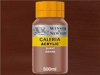 WINSOR & NEWTON GALERIA 500ML 074 SIENA GEBRANNT