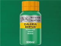 WINSOR & NEWTON GALERIA 500ML 484 PERMANENTGRÜN MITTEL