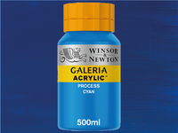 WINSOR & NEWTON GALERIA 500ML 535 PROZESS CYAN