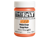 GOLDEN SOFLAT ACRYLIC 59ML 6535 MEDIUM ORANGE