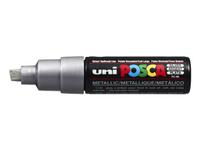 UNI POSCA PC8AR SILBER BREIT