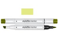 STYLEFILE BRUSH MARKER 666 YELLOW GREEN OP=OP