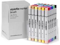 STYLEFILE BRUSH MARKERSET BR36MA 36-DELIG MAIN A OP=OP
