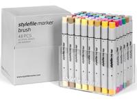 STYLEFILE BRUSH MARKERSET BR48EX 48-DELIG EXTENDED OP=OP