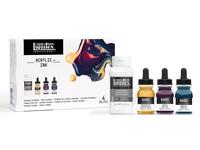 LIQUITEX ARTIST ACRYLIC INK SET POURING DEEP COLORS 3X30ML