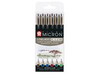 PIGMA MICRON 6 FINELINER SET 0,45MM ERDFARBEN