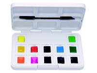 VAN GOGH AQUARELL SET VIBRANT COLOURS AQUARELLKASTEN 12x 1/2 NÄPFCHEN + PINSEL