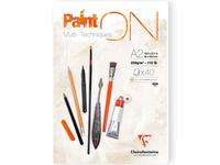 CLAIREFONTAINE PAINT-ON BLOCK A2 250GRAMM 40 BLATT