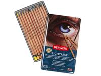 DERWENT LIGHTFAST BUNTSTIFTE 12ER METALLKASTEN
