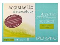 FABRIANO ARTISTICO BLOK 300GR 35,5X51CM GG TR.WHITE 15VEL AQUAREL