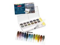 DERWENT GRAPHITINT AQUARELL REISE-SET 1 12 NÄPFCHEN + WASSERTANKPINSEL