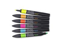 WINSOR & NEWTON PROMARKER SET NEON 6X