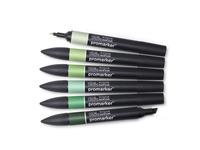 WINSOR & NEWTON PROMARKERSET GREEN TONES 6X
