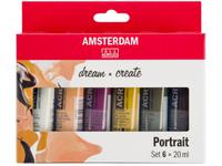 TALENS AMSTERDAM ACRYLSET 6 X 20ML PORTRET