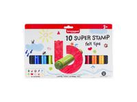 BRUYNZEEL KIDS MEGA STEMPELSTIFTEN SET 10 STUKS