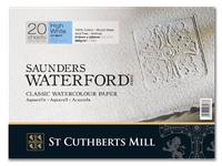 SAUNDERS WATERFORD COLD PRESSED AQUARELLPAPIER 23X31CM 300GRAM 20 BLATT BLOCK