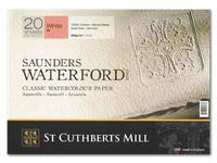 SAUNDERS WATERFORD HOT PRESSED  AQUARELLPAPIER 31X21CM 300GRAMM 20 BLATT BLOCK
