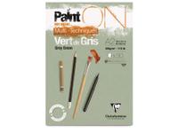 CLAIREFONTAINE PAINT-ON A3 VERT DE GRIS 250GR BLOCK 30BL