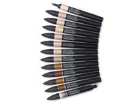 WINSOR & NEWTON PROMARKER SET SKINTONES 12X