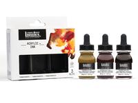 LIQUITEX ARTIST ACRYLTINTE SET 3X30ML TRANSPARENT