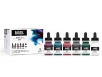 LIQUITEX ARTIST ACRYLIC INK SET 6X30ML  MUTED/WHITE