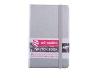 TALENS ART CREATION SKIZZENBUCH GLÄNZEND SILBER 9X14CM 140G 80 BLATT