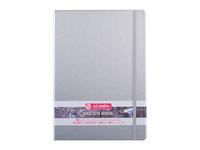 TALENS ART CREATION SKIZZENBUCH GLÄNZEND SILBER 21X30CM 140G 80 BLATT