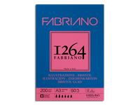 FABRIANO 1264 BRISTOL ZEICHENKARTON A3 200GR BLOCK