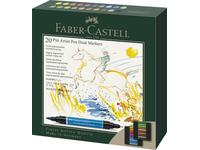FABER-CASTELL PITT ARTIST PEN DUAL MARKER SET 20 STÜCK