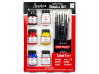 ANGELUS LEDERFARBE STARTER SET 5X + PINSEL