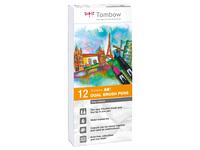 TOMBOW ABT DUAL BRUSH PEN GREY 12ER SET