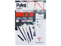 CLAIREFONTAINE PAINT-ON MIX 9  A4 250GRAMM 27 BLATT BLOCK