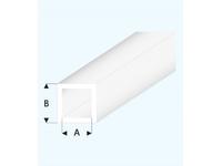 PROFIL VIERKANTROHR GLASKLAR TRANSPARENT (A=)2,0X3,0MM 33CM 430-53/3