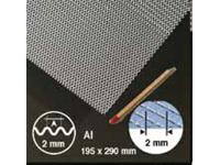 METALLNETZ ALUMINIUM 19,5X28,5CM 2,0MM 16.42420.1