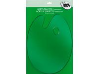KUNSTSTOFF PALETTE 30X40 OVAL TRANSPARENT