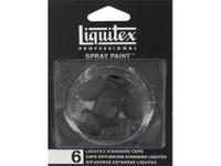 LIQUITEX SPRAY PAINT CAPS NOZZLE PACK 6X