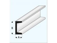 U-PROFIL (A=)1,00X(B=)2,0MM 1METER 412-52