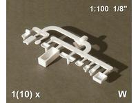 1:100 SANITÄRSET WEISS 10-TEILIG 54.70101.1