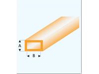 PROFIL VIERKANTROHR GLASKLAR ORANGE (A=)3,0X6,0MM 33CM 441-55/3