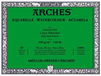 ARCHES AQUARELLBLOCK GRAIN FIN 300GR/M2 23x31 15BLATT