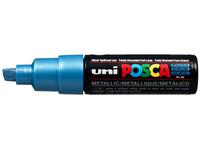UNI POSCA PC8BM METALLIC BLAU  BREIT