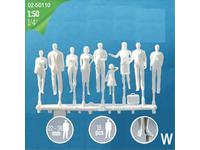 1:50 GEHENDE HERMOLI FIGUR WEISS 18 STÜCK 02.50211.18