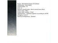 OLD HOLLAND ÖLFARBE A074 40ML IVORY BLACK EXTRA