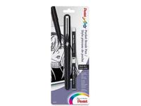 PENTEL POCKET BRUSHPEN SCHWARZ + 2 PATRONEN