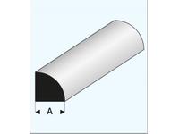 PROFIL VIERTELRUND MASSIV WEISS (A=)1,5MM 1METER 402-53